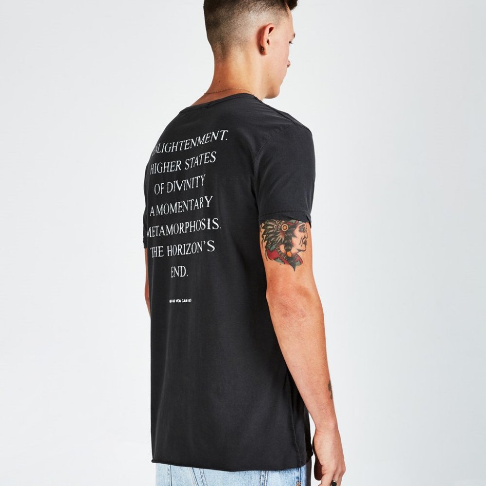 New Ksubi Black Short sleeves north niravana SS tee L